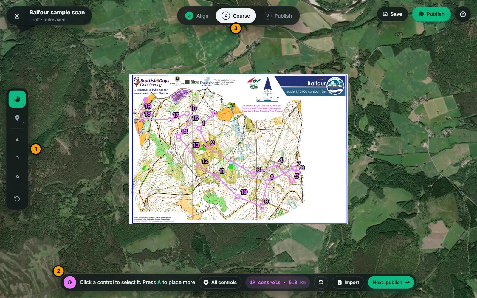 The Course stage